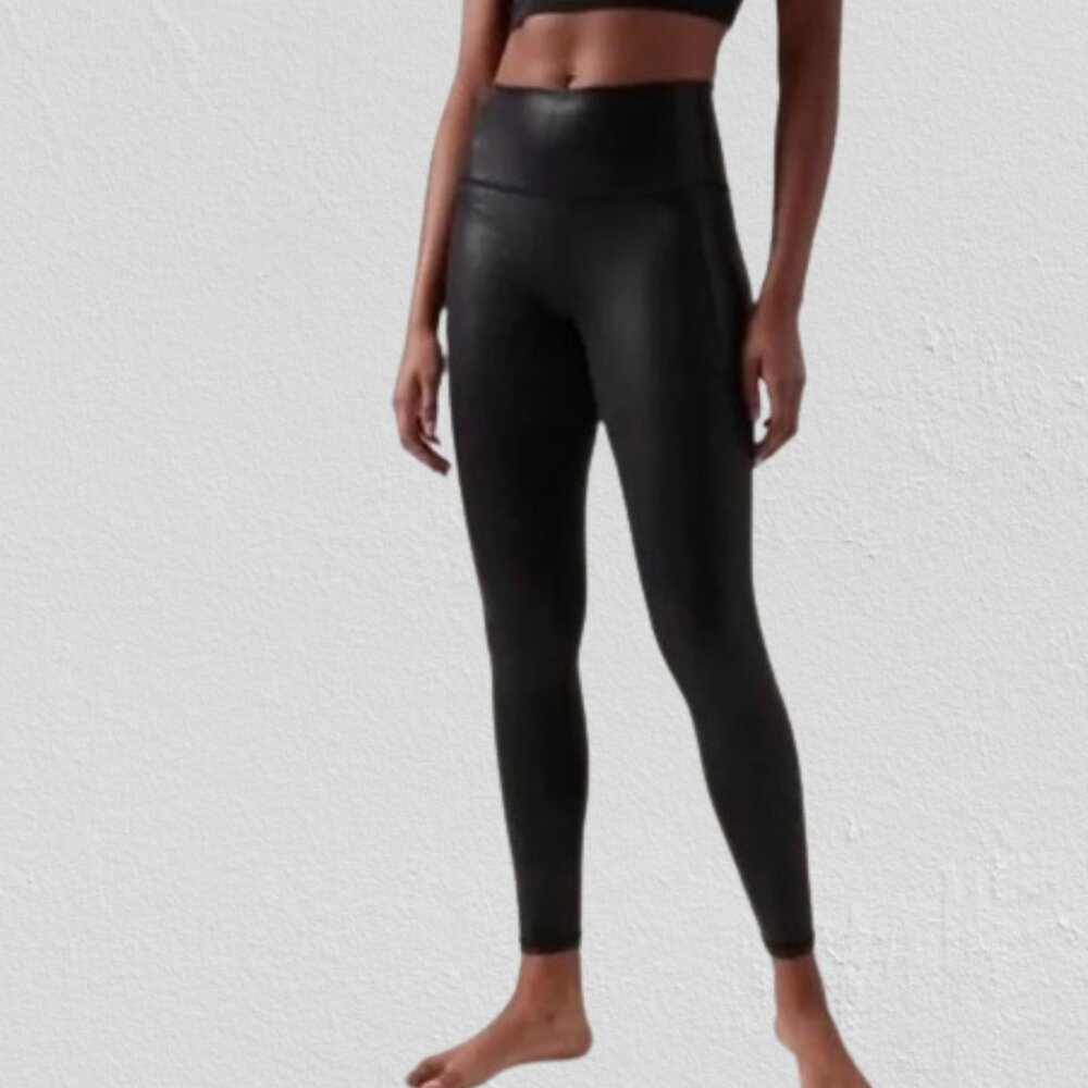 ATHLETA NEW Without Tag Salutation Stash Pockets Shine 25" Tight Size L